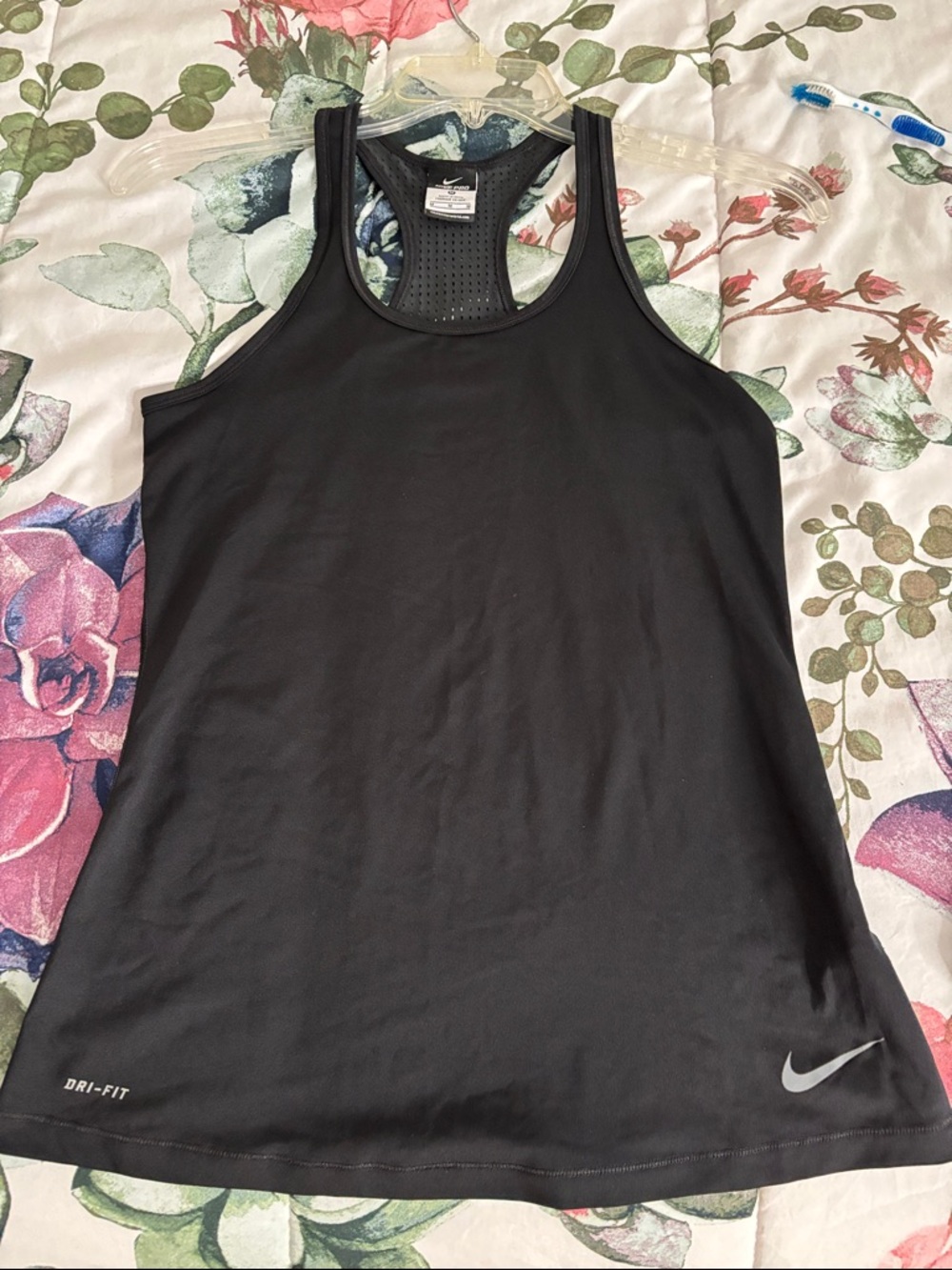 Nike Black Dri-FIT Racerback Tank Top Size M